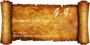 Gudmon Gábor névjegykártya